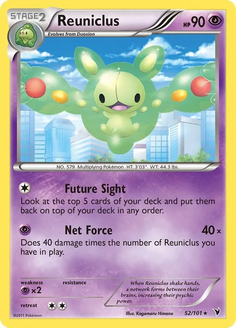 Reuniclus 52 #52/101 Pokémon card from Noble Victories