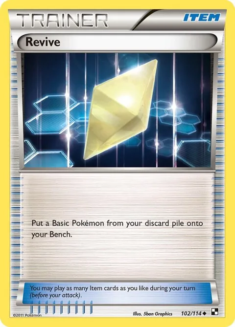 Revive #102/114 Reverse Holofoil Pokémon card from Black and White
