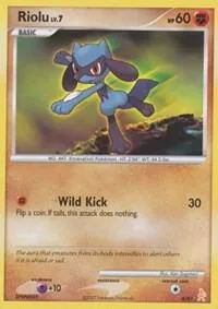 Riolu #6/12 Pokémon card from DP Trainer Kit: Manaphy & Lucario