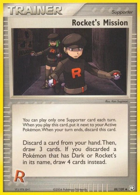 Rocket's Mission #88/109 Pokémon card from EX Team Rocket Returns