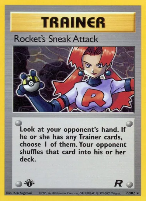 Rocket's Sneak Attack 72 #72/82 Unlimited Pokémon card from Team Rocket