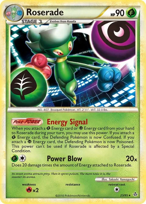 Roserade #23/95 Pokémon card from Unleashed