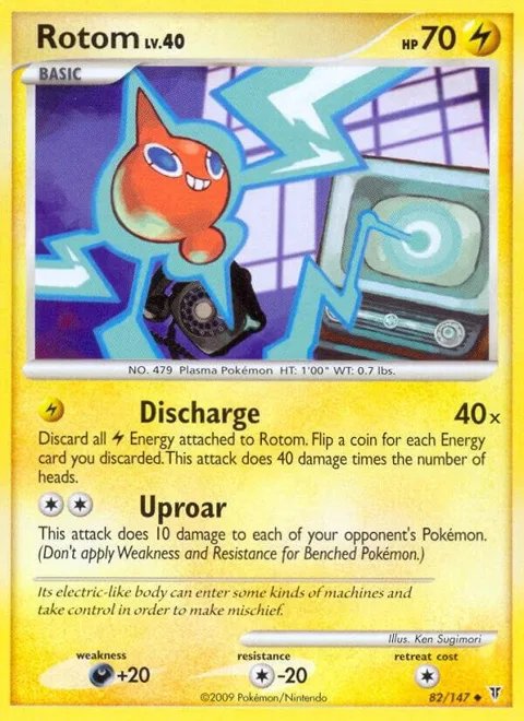 Rotom #82 Pokémon card from Supreme Victors