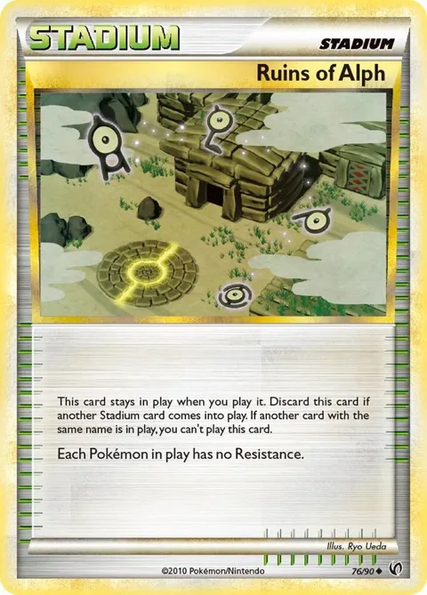 Ruins Of Alph #76/90 Pokémon card from Undaunted