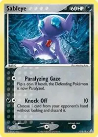 Sableye #31/110 Reverse Holofoil Pokémon card from EX Holon Phantoms