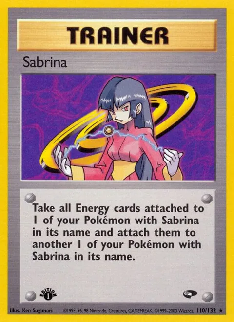 Sabrina 110 #110/132 Unlimited Pokémon card from Gym Challenge