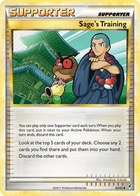 Sage's Training #85/95 Pokémon card from Call of Legends