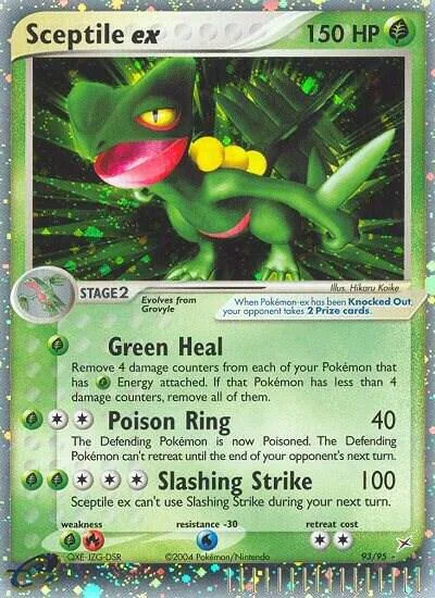 Sceptile ex #93/95 Holofoil Pokémon card from EX Team Magma vs Team Aqua