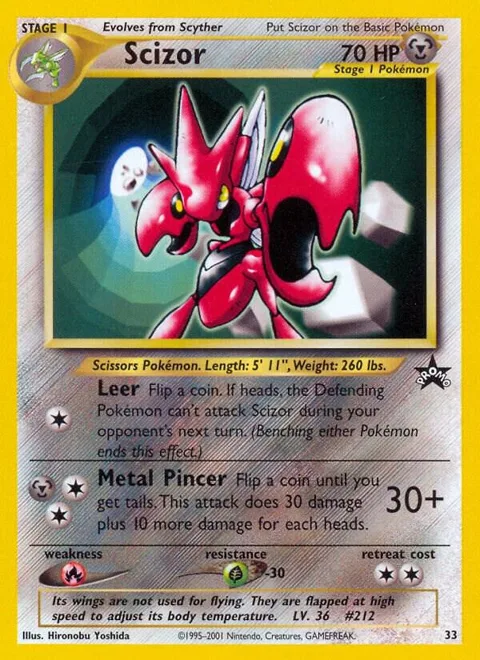 Scizor #33/53 Pokémon card from WoTC Promo