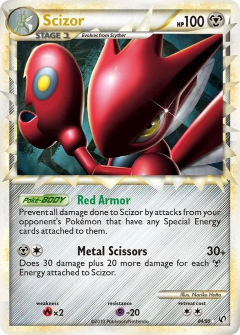 Scizor Prime #84/90 Holofoil Pokémon card from Undaunted