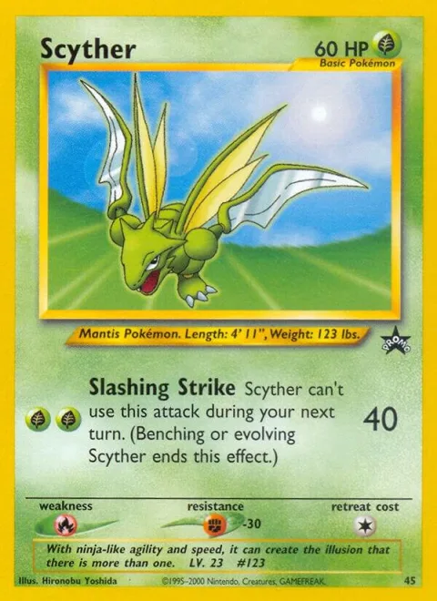 Scyther #45/53 Pokémon card from WoTC Promo