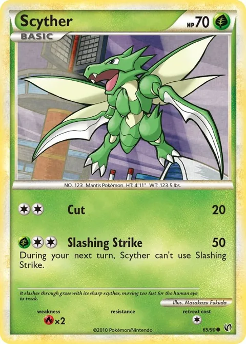 Scyther 65 #65/90 Pokémon card from Undaunted