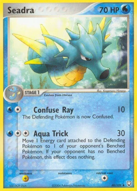 Seadra #48/109 Pokémon card from EX Team Rocket Returns