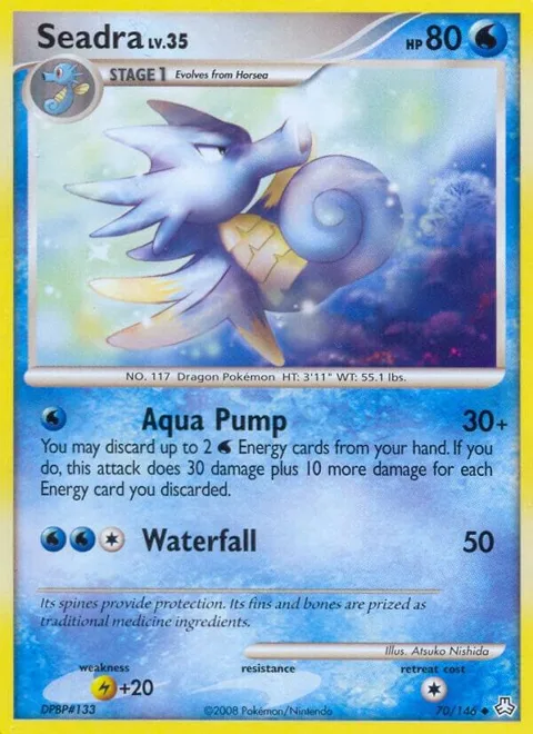 Seadra #70/146 Reverse Holofoil Pokémon card from Legends Awakened