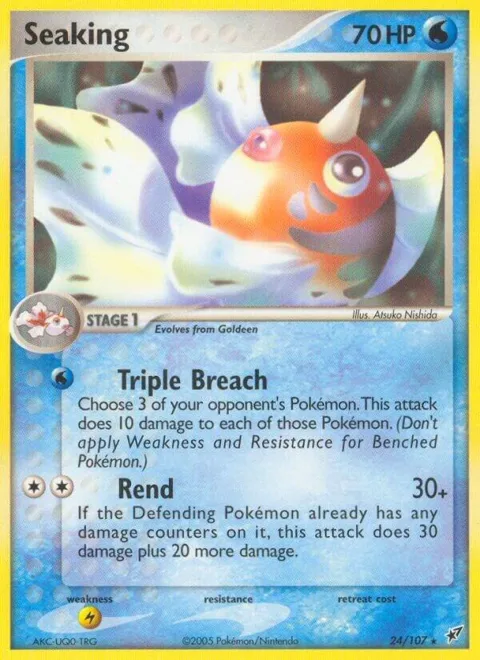 Seaking #24/107 Pokémon card from EX Deoxys