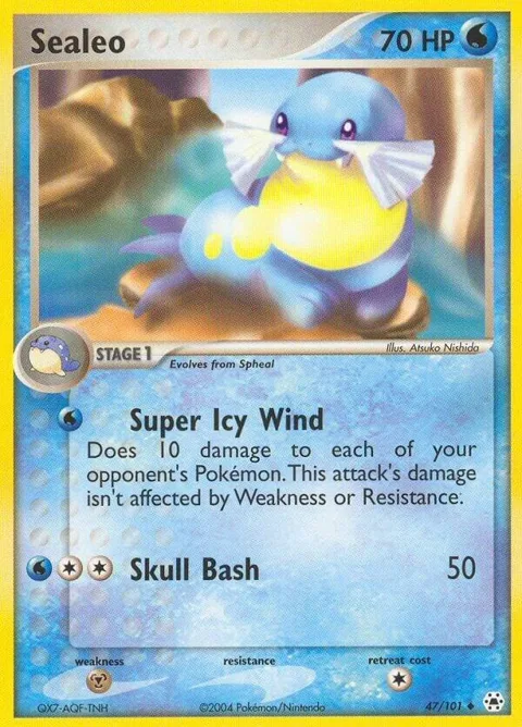Sealeo #47/101 Reverse Holofoil Pokémon card from EX Hidden Legends