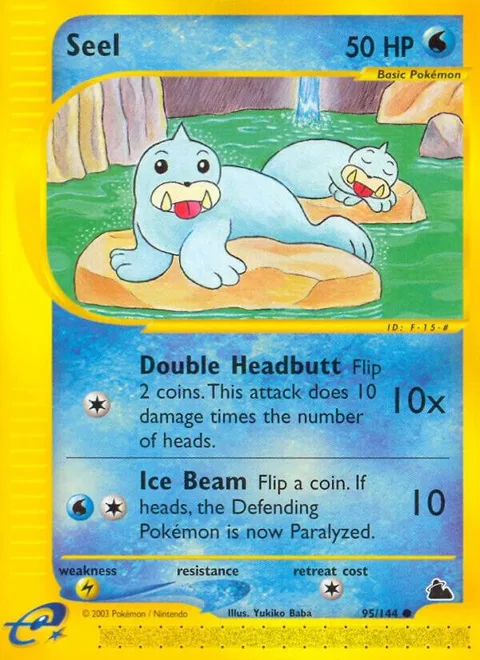 Seel 95 #095/144 Pokémon card from Skyridge