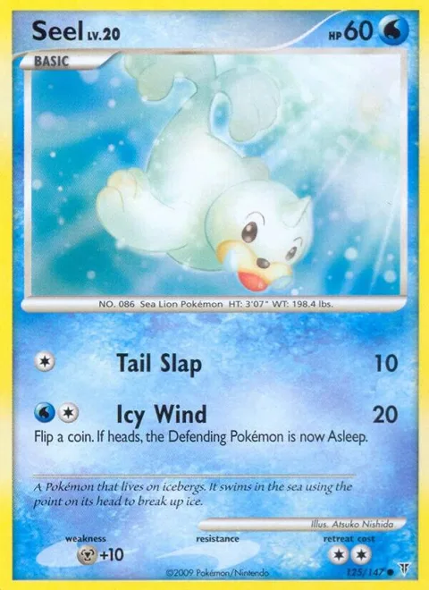 Seel #125 Pokémon card from Supreme Victors