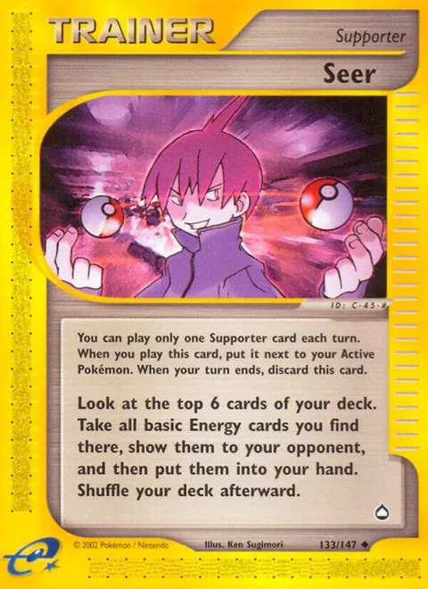 Seer #133/147 Pokémon card from Aquapolis