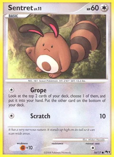 Sentret #016/017 Pokémon card from POP Series 7