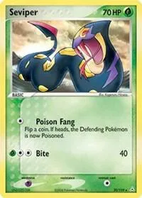 Seviper #32/110 Pokémon card from EX Holon Phantoms