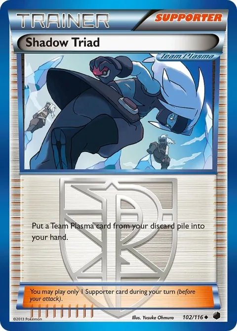 Shadow Triad Team Plasma #102/116 Pokémon card from Plasma Freeze