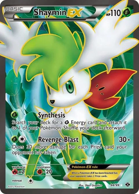 Shaymin EX 94 Full Art #94/99 Holofoil Pokémon card from Next Destinies