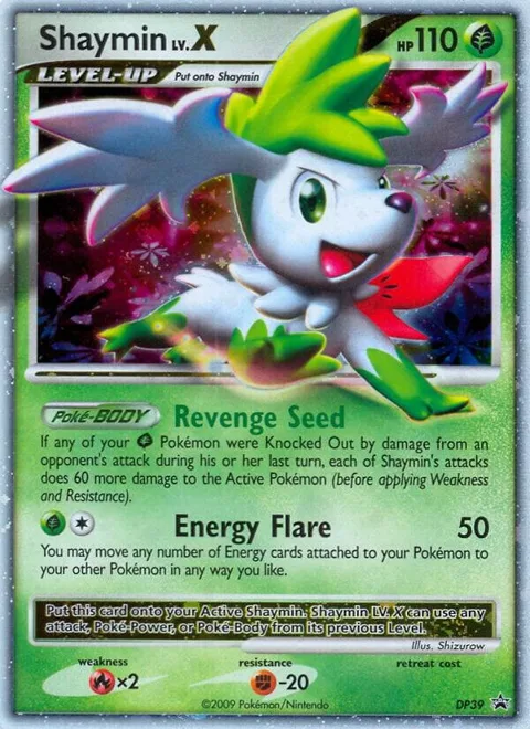 Shaymin LV.X #DP39 Holofoil Pokémon card from Diamond and Pearl Promos
