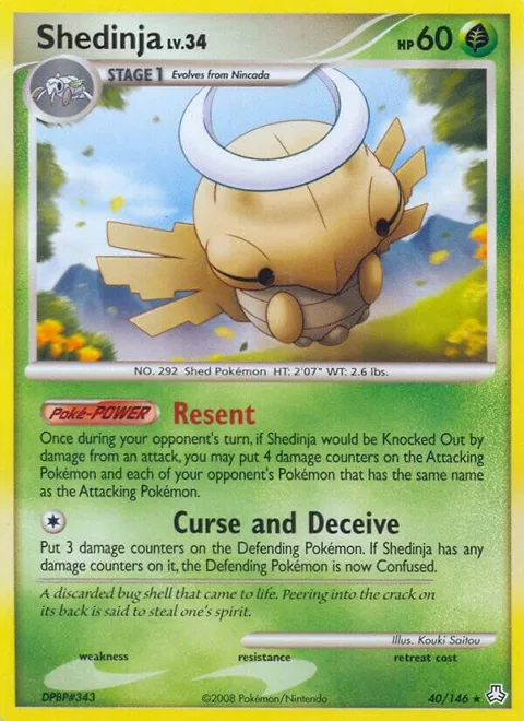 Shedinja #40/146 Pokémon card from Legends Awakened