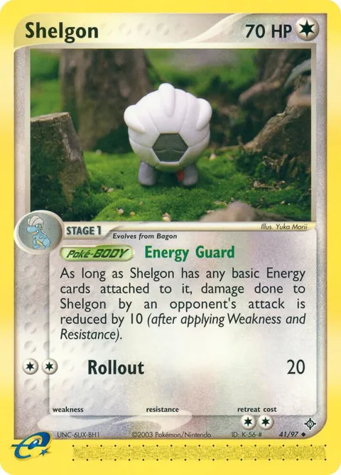 Shelgon #41/97 Pokémon card from EX Dragon