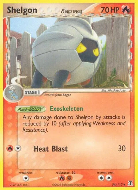 Shelgon - 054/113 Delta Species #54/113 Pokémon card from EX Delta Species