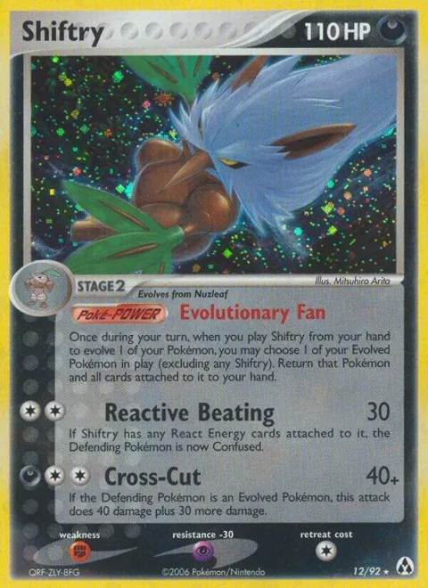 Shiftry #12/92 Holofoil Pokémon card from EX Legend Maker