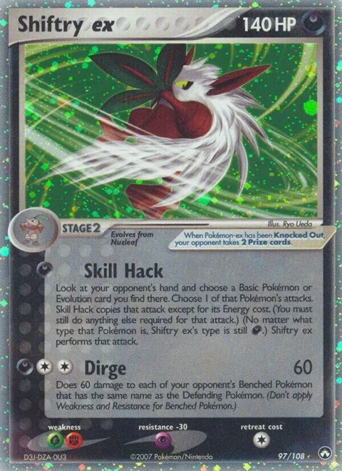 Shiftry ex #97/108 Holofoil Pokémon card from EX Power Keepers