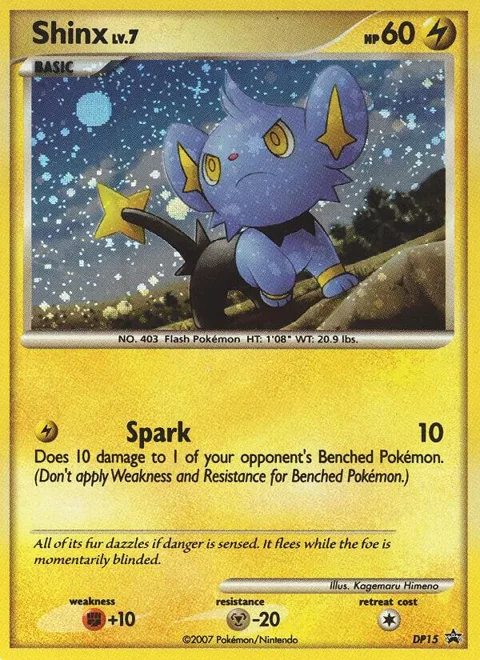 Shinx #DP15 Holofoil Pokémon card from Diamond and Pearl Promos
