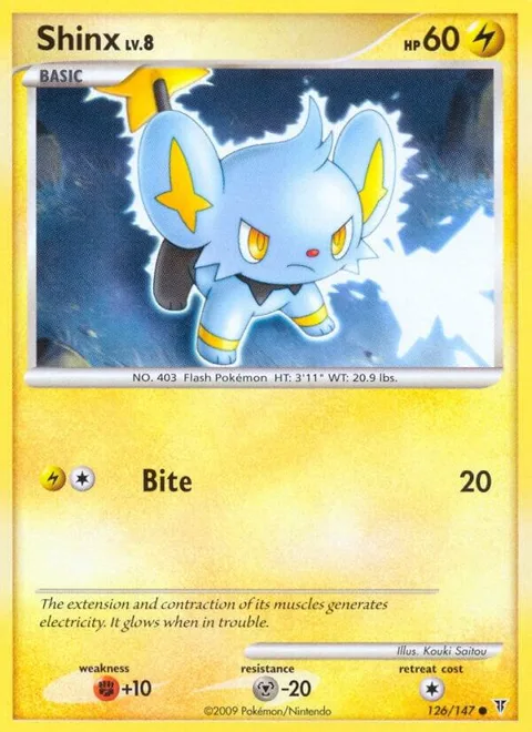 Shinx #126 Pokémon card from Supreme Victors