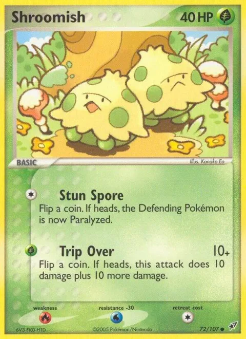 Shroomish #72/107 Pokémon card from EX Deoxys