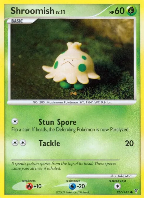 Shroomish #127 Pokémon card from Supreme Victors