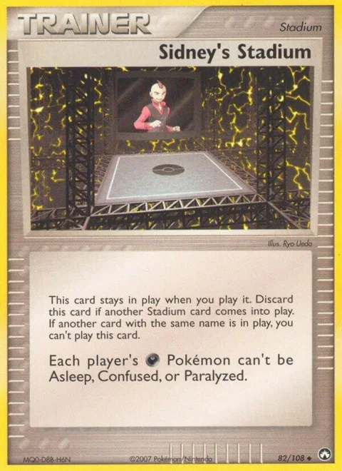 Sidney's Stadium #82/108 Reverse Holofoil Pokémon card from EX Power Keepers
