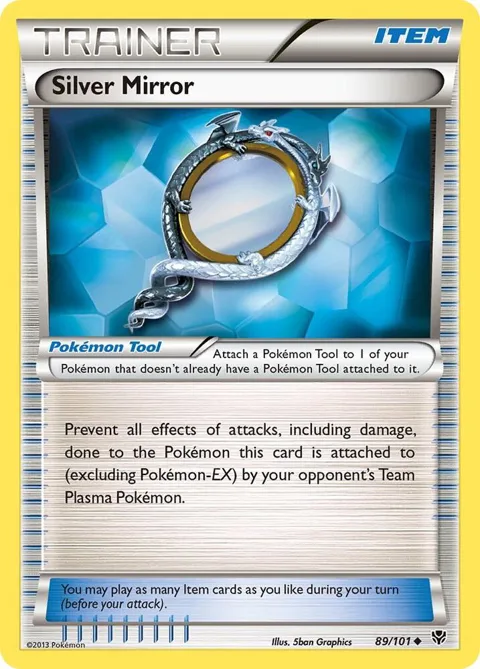 Silver Mirror #89/101 Reverse Holofoil Pokémon card from Plasma Blast