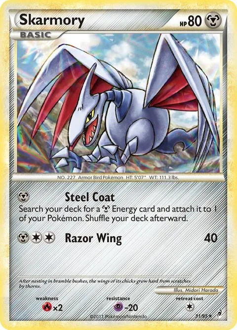 Skarmory #31/95 Pokémon card from Call of Legends