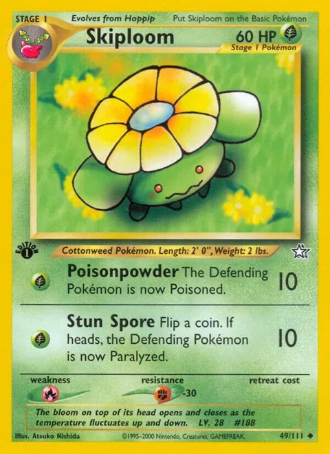 Skiploom #049/111 Unlimited Pokémon card from Neo Genesis