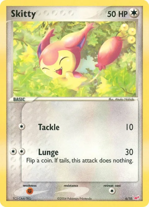 Skitty #6/10 Pokémon card from EX Trainer Kit 1: Latias & Latios