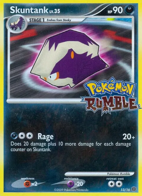 Skuntank #13 Pokémon card from Rumble
