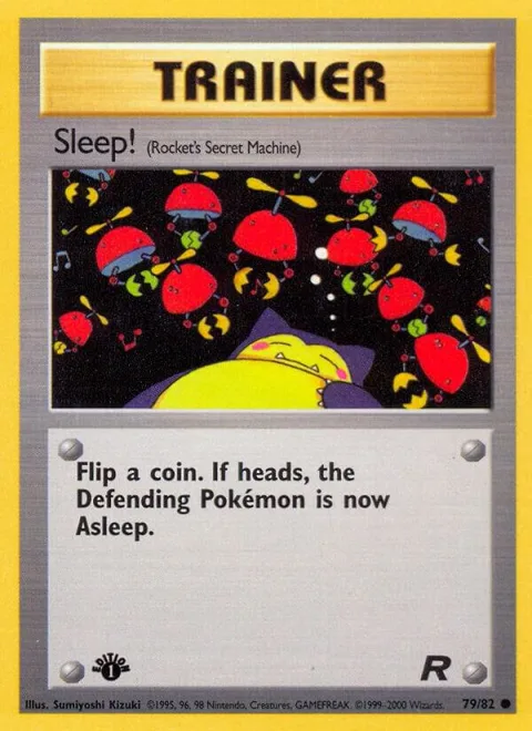 Sleep! Rocket's Secret Machine #79/82 Unlimited Pokémon card from Team Rocket