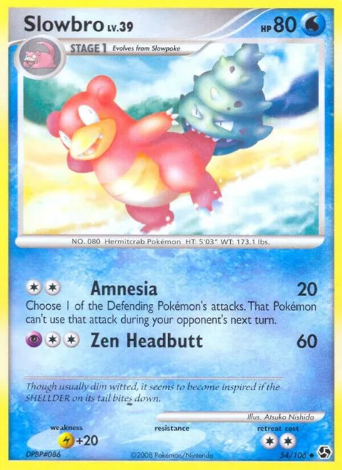 Slowbro #54/106 Pokémon card from Great Encounters