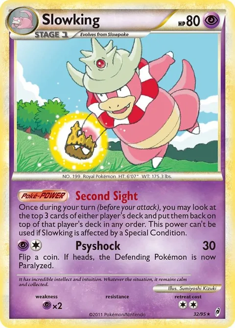 Slowking #32/95 Reverse Holofoil Pokémon card from Call of Legends