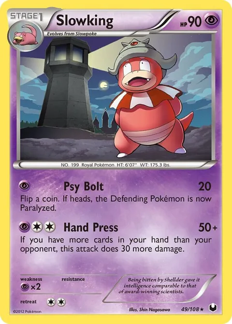 Slowking #49/108 Pokémon card from Dark Explorers