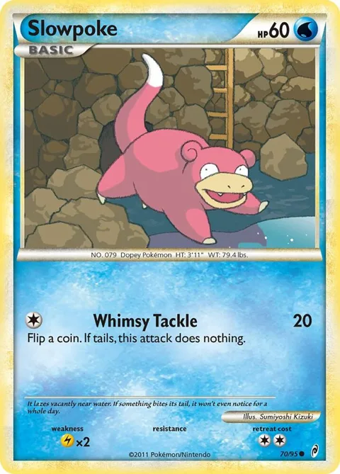 Slowpoke #70/95 Pokémon card from Call of Legends