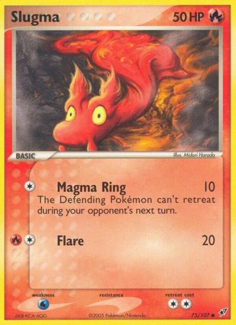 Slugma - 075/107 #75/107 Reverse Holofoil Pokémon card from EX Deoxys