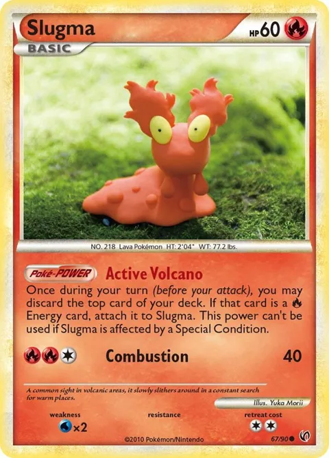 Slugma #67/90 Pokémon card from Undaunted